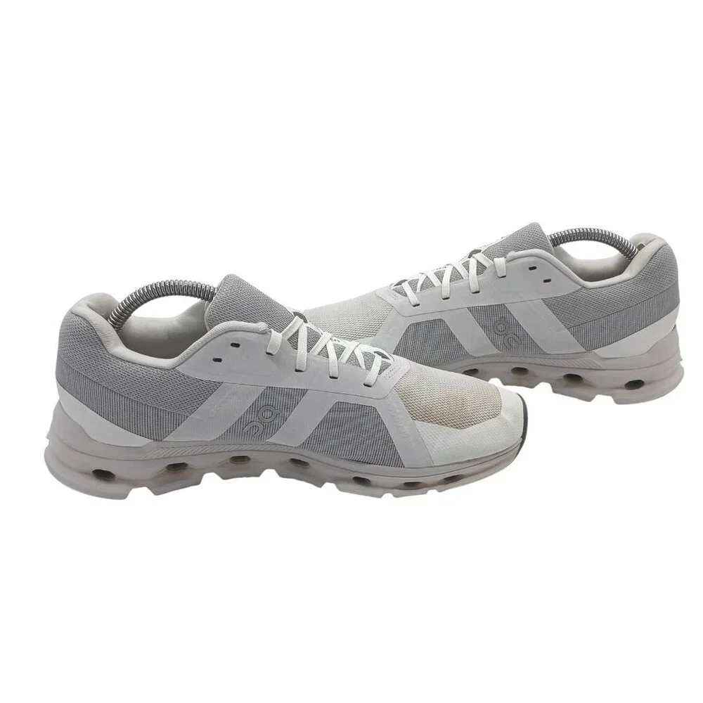 On Cloudrunner‎ Shoes Womens Size 9.5 CloudTec White Gray Swiss Running Sneakers_7